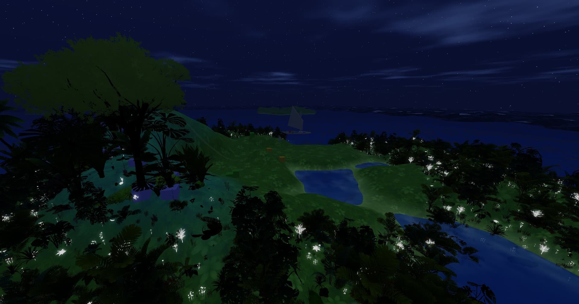 A floating island in the sky